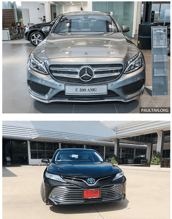 c200 2019 va toyota camry 2019 25q muaxenhanh vn 1 2 So sánh Mercedes C200 và Toyota Camry 2.5Q