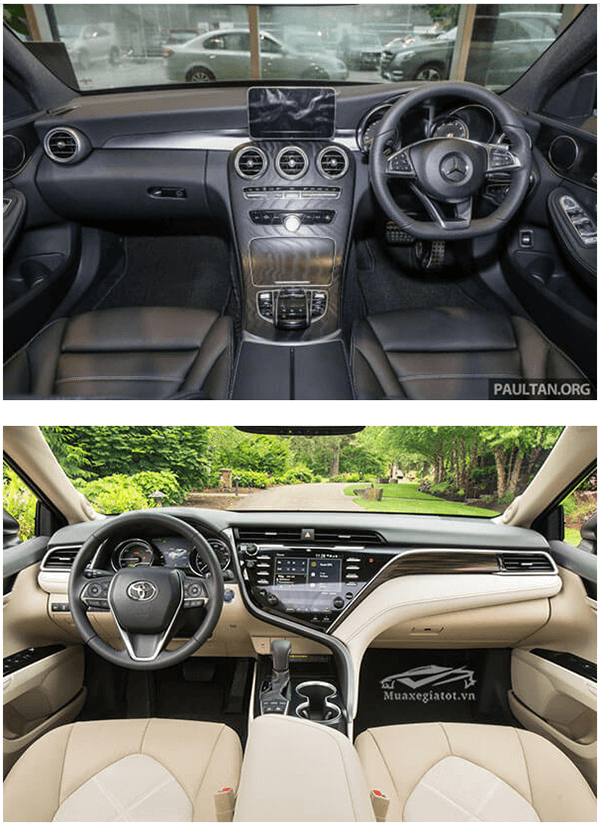 c200 2019 va toyota camry 2019 25q muaxenhanh vn 4 1 So sánh Mercedes C200 và Toyota Camry 2.5Q