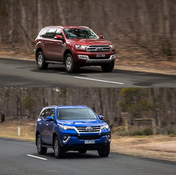 ford everest va toyota fortuner may dau 2 cau muaxere net 1 So sánh Toyota Fortuner và Ford Everest máy dầu cao cấp