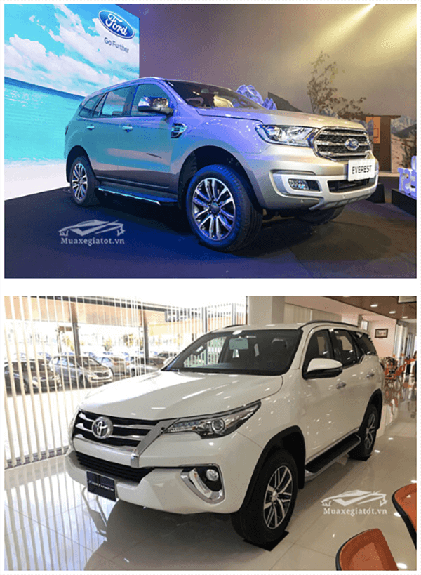 ford everest va toyota fortuner may dau 2 cau muaxere net 4 So sánh Toyota Fortuner và Ford Everest máy dầu cao cấp