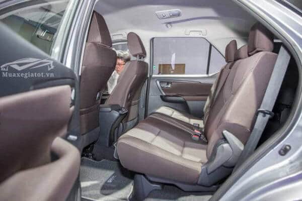 hang ghe sau toyota fortuner 2019 may dau so san muaxegiatot vn 8 So sánh Toyota Fortuner máy dầu số sàn và số tự động (1 cầu)