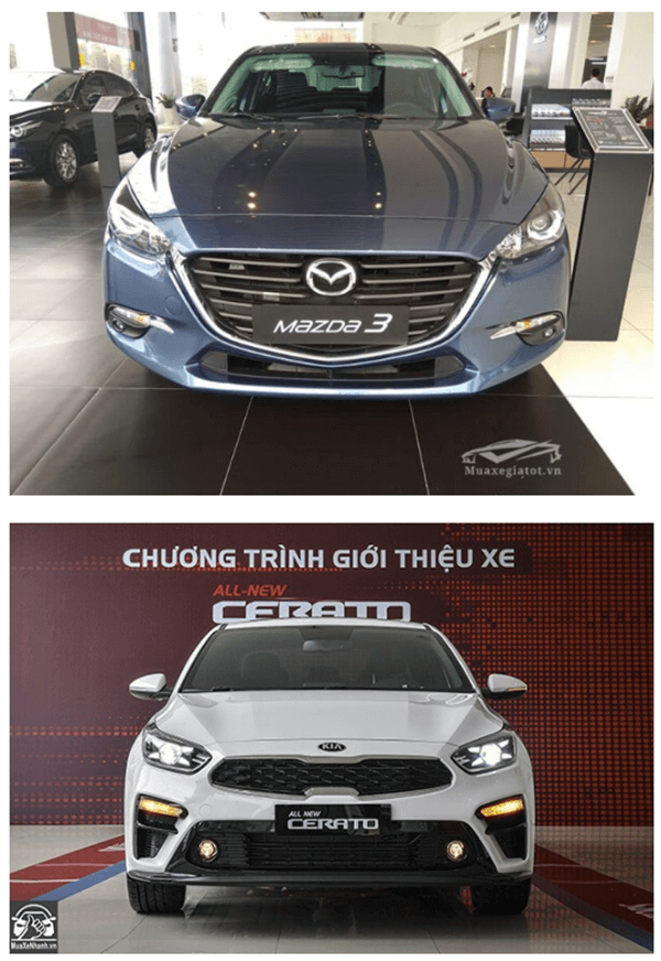 ss cerato 16at va mazda 3 15at muaxegiatot vn 3 So sánh Kia K3 1.6 và Mazda 3 1.5AT : Ngang tài ngang sức