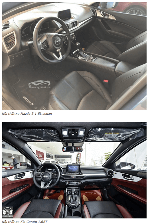 ss cerato 16at va mazda 3 15at muaxegiatot vn 4 So sánh Kia K3 1.6 và Mazda 3 1.5AT : Ngang tài ngang sức