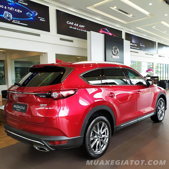 hong xe mazda cx8 luxury 2019 2020 mau do truecar vn So sánh xe 5 chỗ Mazda CX-5 và 7 chỗ CX8 2022