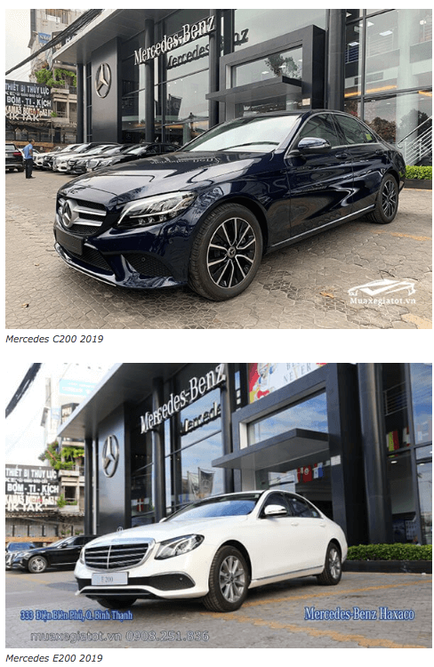 Mua xe sang lần đầu chọn Mercedes C200 hay E200 ss c200 va e200 2020 truecar vn 1 Mua xe sang lần đầu chọn Mercedes C200 hay E200