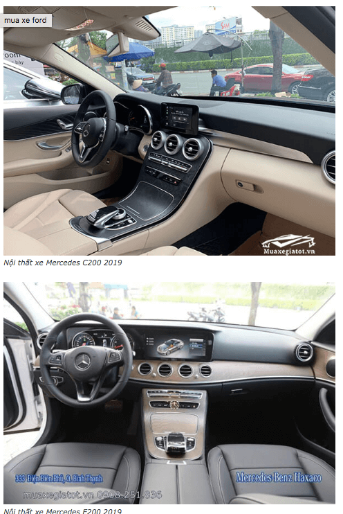 Mua xe sang lần đầu chọn Mercedes C200 hay E200 ss c200 va e200 2020 truecar vn 5 Mua xe sang lần đầu chọn Mercedes C200 hay E200