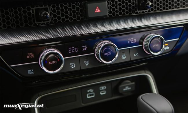 Honda CRV 2025: Giá xe lăn bánh khuyến mãi, Mua bán xe trả góp dieu hoa xe honda cr v hybrid 2024 e hev rs muaxegiatot com 1 650x390 Honda CRV 2025: Giá xe lăn bánh khuyến mãi, Mua bán xe trả góp