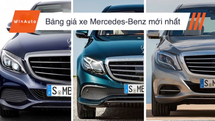 ban gia xe mercedes benz 1 Bảng giá xe Mercedes mới nhất kèm khuyến mãi tại đại lý chính hãng