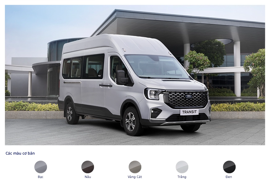 màu xe ford transit 2024